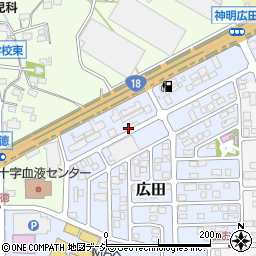 長野県長野市広田25周辺の地図