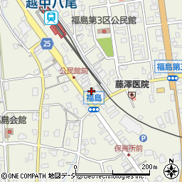 福島一区コミュニティセンター周辺の地図