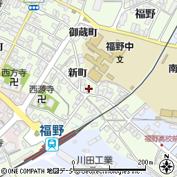富山県南砺市福野新町1434-1周辺の地図
