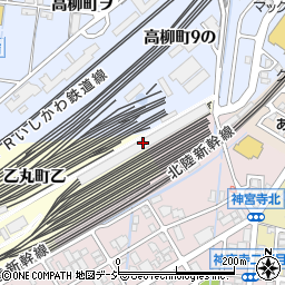 西日本旅客鉄道金沢総合車両所周辺の地図