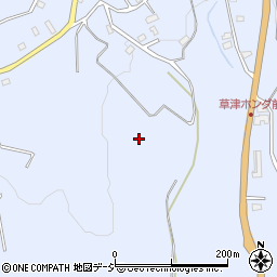群馬県草津町（吾妻郡）前口周辺の地図