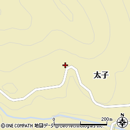 群馬県吾妻郡中之条町太子135周辺の地図