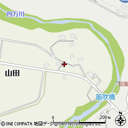 群馬県吾妻郡中之条町山田121周辺の地図