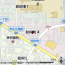 石川県金沢市松村町周辺の地図