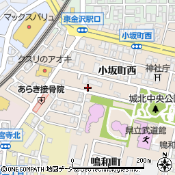 石川県金沢市小坂町西周辺の地図