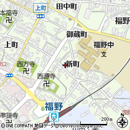 富山県南砺市福野新町1410-3周辺の地図