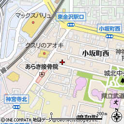 石川県金沢市小坂町西8-33周辺の地図