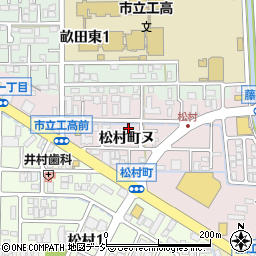石川県金沢市松村町ヌ周辺の地図