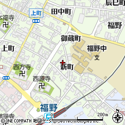 富山県南砺市福野新町1406周辺の地図