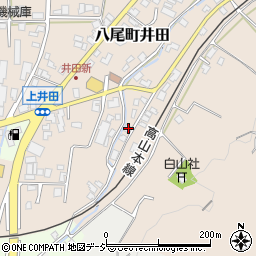 富山県富山市八尾町井田11761周辺の地図