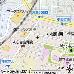 石川県金沢市小坂町西16-21周辺の地図