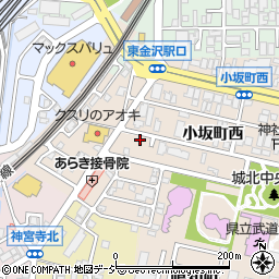 石川県金沢市小坂町西16周辺の地図