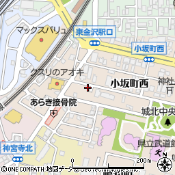 石川県金沢市小坂町西16-20周辺の地図