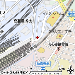 石川県金沢市高柳町１３の1-36周辺の地図