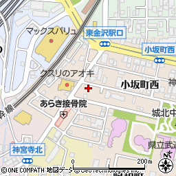 石川県金沢市小坂町西16-16周辺の地図