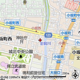 石川県金沢市小坂町西134-1周辺の地図