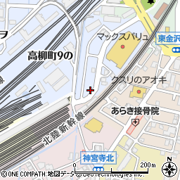 石川県金沢市高柳町１３の1-67周辺の地図