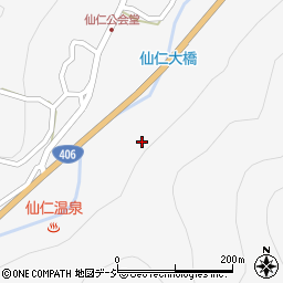 仙仁川周辺の地図