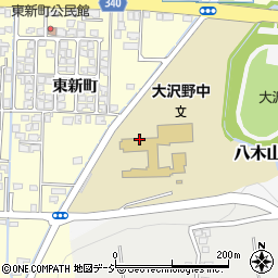 富山市立大沢野中学校周辺の地図