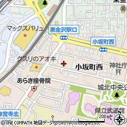 石川県金沢市小坂町西25周辺の地図