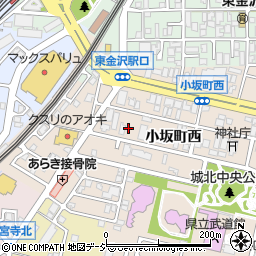 石川県金沢市小坂町西25-4周辺の地図