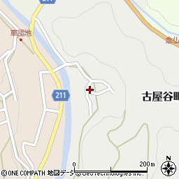 石川県金沢市古屋谷町ト77-1周辺の地図