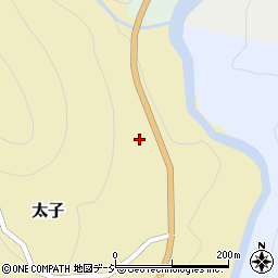 群馬県吾妻郡中之条町太子16周辺の地図