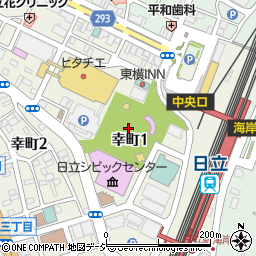 日立新都市広場周辺の地図
