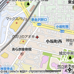 石川県金沢市小坂町西24周辺の地図