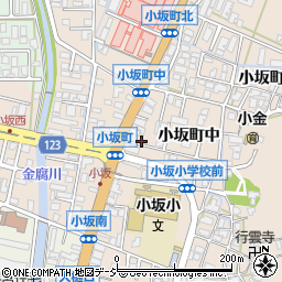 石川県金沢市小坂町中周辺の地図