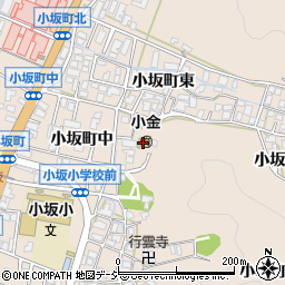 石川県金沢市小坂町ケ周辺の地図