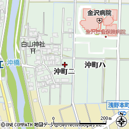 石川県金沢市沖町ニ周辺の地図