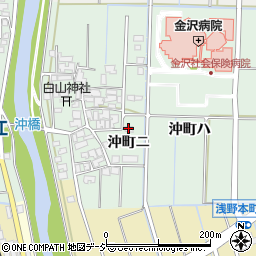 石川県金沢市沖町（ニ）周辺の地図
