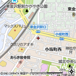 石川県金沢市小坂町西81周辺の地図