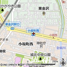小坂町西周辺の地図