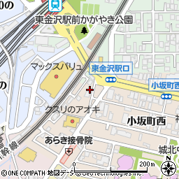 石川県金沢市小坂町西91-2周辺の地図