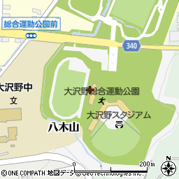 大沢野総合運動公園　管理事務所周辺の地図