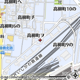 高柳町ふれあい広場周辺の地図