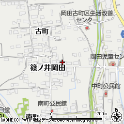 長野県長野市篠ノ井岡田中町周辺の地図
