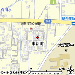富山県富山市上大久保東新町周辺の地図