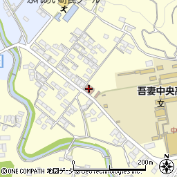 日本郵政公社労働組合　吾妻支部周辺の地図