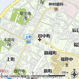 富山県南砺市福野田中町周辺の地図