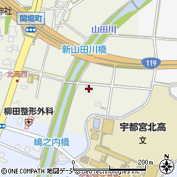 栃木県宇都宮市関堀町13周辺の地図