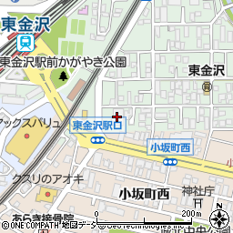 ドラッグセイムス東金沢駅前店周辺の地図