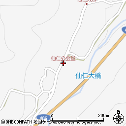 仙仁公会堂周辺の地図