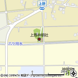 上野神明社周辺の地図