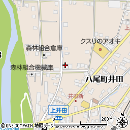 富山県富山市八尾町井田413周辺の地図