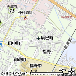 富山県南砺市福野辰巳町周辺の地図