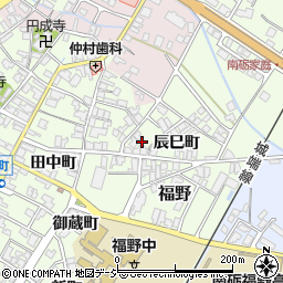 富山県南砺市福野（辰巳町）周辺の地図