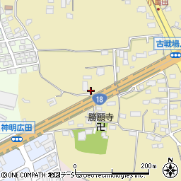 篠ノ井バイパス周辺の地図